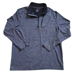 SwissTech XL Gray Performance Quarter Zip Pullover Extra Large